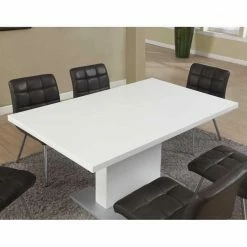 Coupon 😀 Monarch Specialties Monarch High Glossy Rectangle Dining Table Set 😀