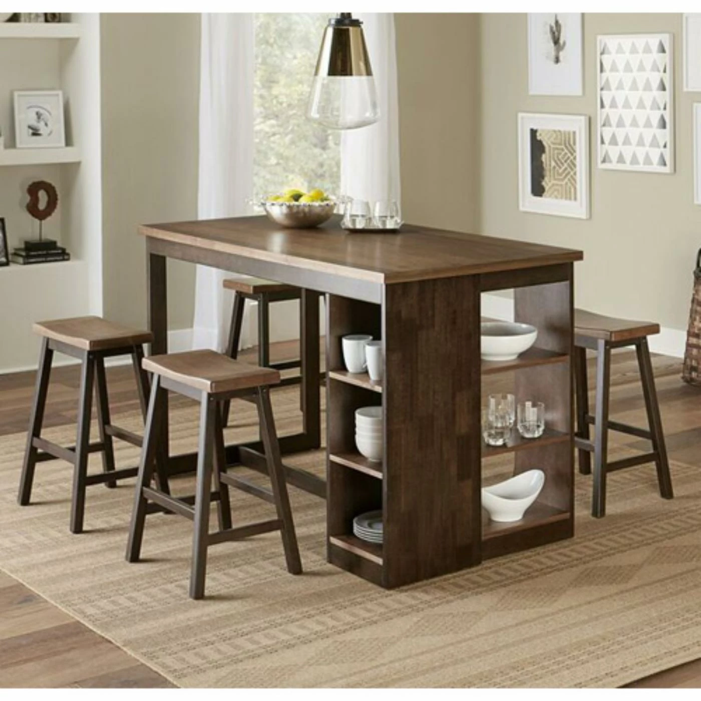 Buy 🎉 Rectangle Progressive Furniture Kenny 5 Piece Counter Height Storage Dining Table Set ⌛ 3 Buy 🎉 Rectangle Progressive Furniture Kenny 5 Piece Counter Height Storage Dining Table Set ⌛