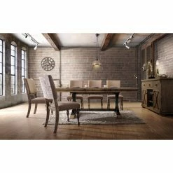 Discount 😀 Rectangle Roundhill Furniture Birmingham 7 Piece Butterfly Leaf Dining Table Set 🌟
