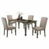 Best Sale ⭐ Casual Dining Sets Roundhill Furniture Breda 5 Piece Dining Set 🎁
