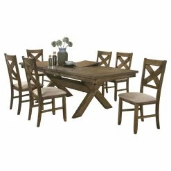 Hot Sale ๐ Casual Dining Sets Roundhill Furniture Raven 7 Piece Dining Set ๐
