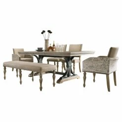 Cheap 🛒 Casual Dining Sets Roundhill Furniture Birmingham 8 Piece Dining Set With Arm Chairs 👍
