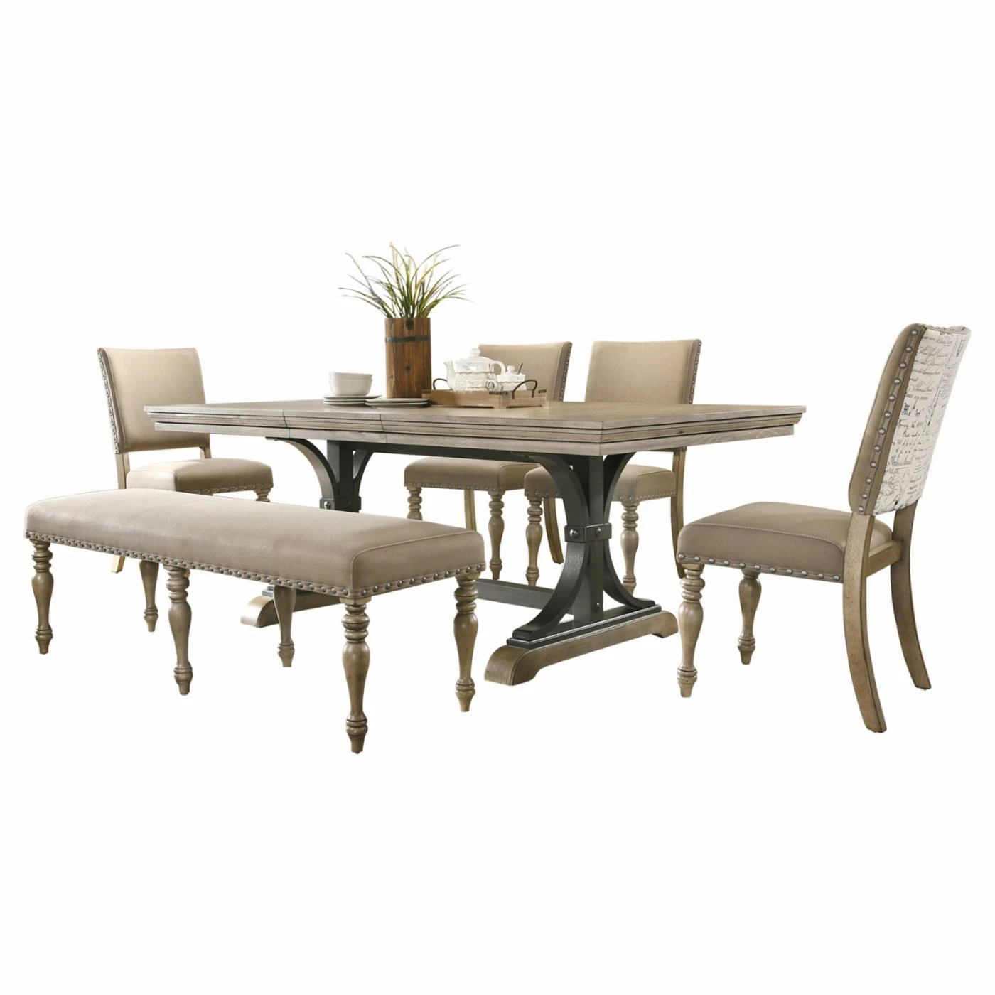 Cheap 🔔 Rectangle Roundhill Furniture Birmingham 6 Piece Dining Set 🎁 3 Cheap 🔔 Rectangle Roundhill Furniture Birmingham 6 Piece Dining Set 🎁