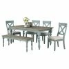 Best reviews of 🤩 Casual Dining Sets Roundhill Furniture Prato 6 Piece Dining Table Set 🎁 -Kitchen Sales Store masterROUN523