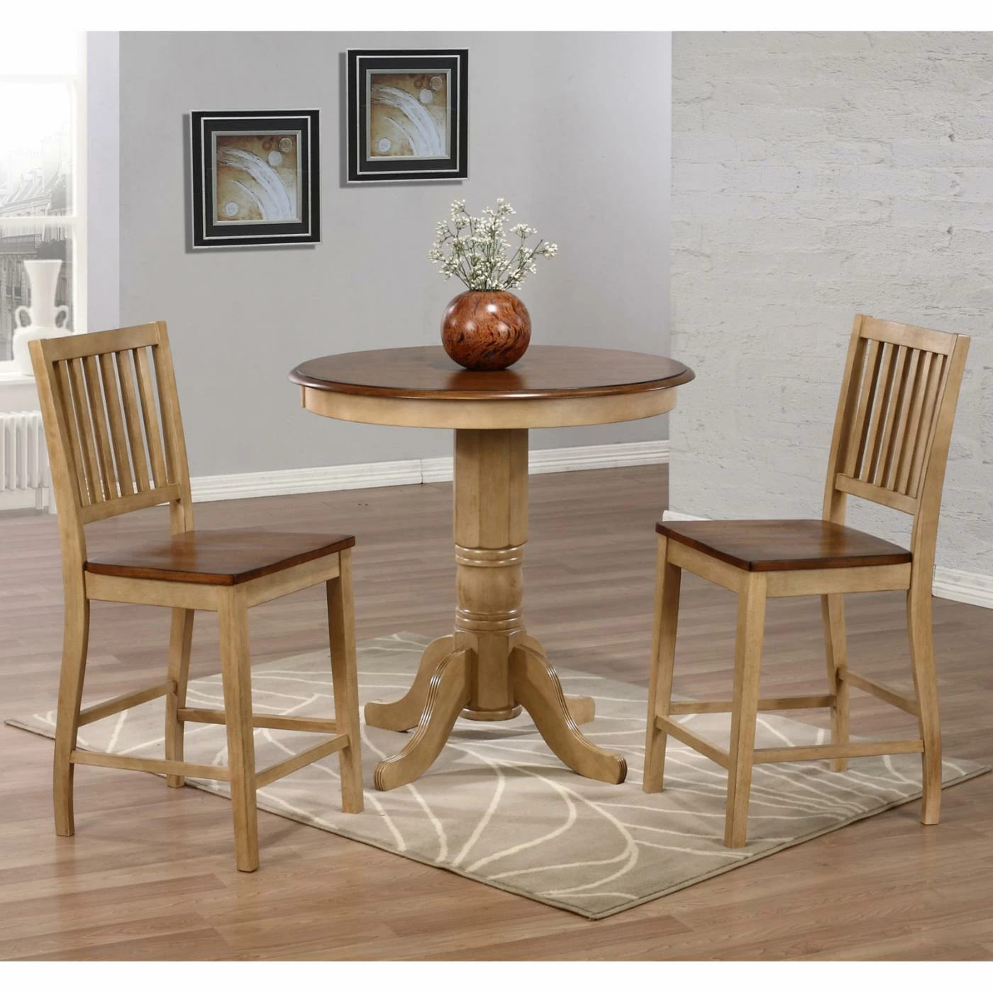Flash Sale ๐ฅ Sunset Trading Brookdale 3 Piece Round Counter Height Table Set ๐งจ 3 Flash Sale ๐ฅ Sunset Trading Brookdale 3 Piece Round Counter Height Table Set ๐งจ