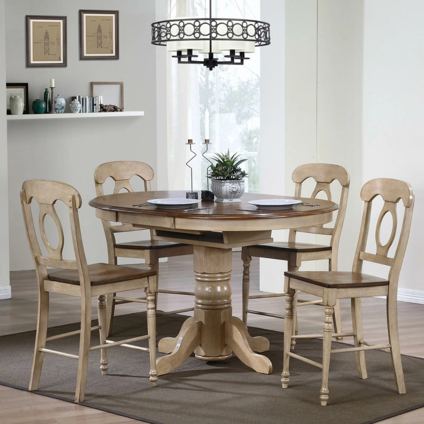 Discount 😀 Sunset Trading Brookdale 5 Piece Oval Counter Height Table Set With Napoleon Stools 🎁 3 Discount 😀 Sunset Trading Brookdale 5 Piece Oval Counter Height Table Set With Napoleon Stools 🎁