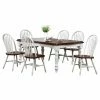 Cheapest 🌟 Rectangle Sunset Trading 7-Piece Extension Dining Set With Arrowback Chairs 👏 -Kitchen Sales Store masterSET775