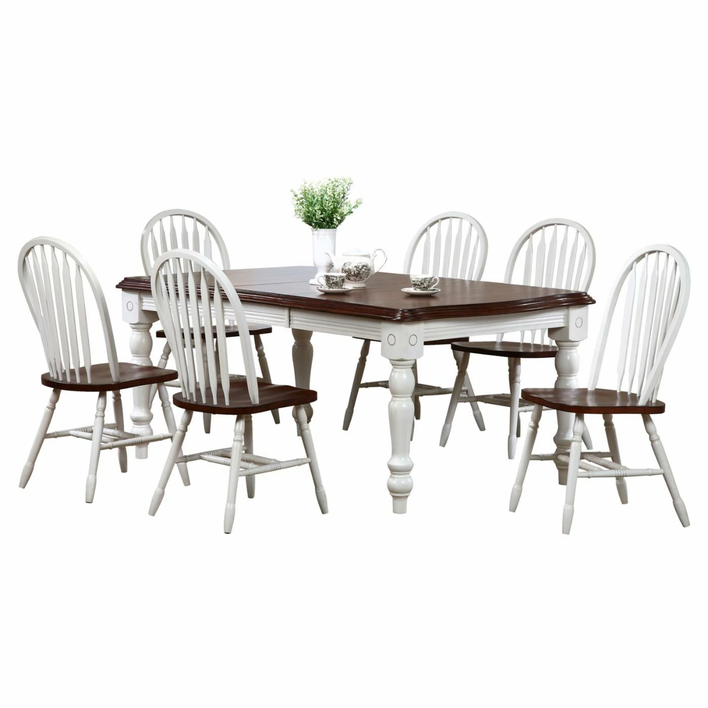 Cheapest 🌟 Rectangle Sunset Trading 7-Piece Extension Dining Set With Arrowback Chairs 👏 3 Cheapest 🌟 Rectangle Sunset Trading 7-Piece Extension Dining Set With Arrowback Chairs 👏