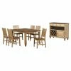 Discount ✔️ Casual Dining Sets Sunset Trading 8-Piece Brook Extension Dining Set With Server 🛒 -Kitchen Sales Store masterSET777