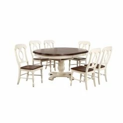 Top 10 ⌛ Oval Sunset Trading Andrews 7 Piece Butterfly Leaf Dining Table Set 😉