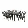 New 🧨 Rectangle Sunset Trading Shades Of Gray 9 Piece Dining Table Set ✨ -Kitchen Sales Store masterSET970