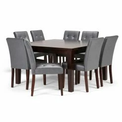 Best Pirce ⭐ Brooklyn & Max Square Brooklyn + Max Verona 9 Piece Dining Table Set 🌟