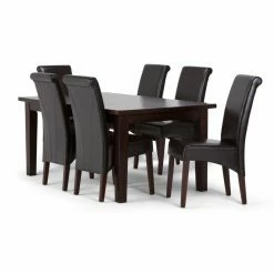 Best Sale 💯 Brooklyn & Max Rectangle Brooklyn + Max Lincoln 7 Piece Dining Table Set 🔔