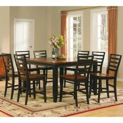Discount 😍 Steve Silver Co. Square Steve Silver Abaco 9-Piece Counter Height Dining Table Set 🧨