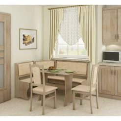 Flash Sale 🔔 Rectangle Furniture.Agency Splat Back 4 Piece Breakfast Nook Dining Set 🧨