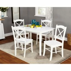 Top 10 😉 All Other Brands Rectangle Kaitlyn 5 Piece Dining Table Set 👏