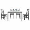 Flash Sale ❤️ Rectangle Manor Park 5 Piece Solid Wood Dining Set ⭐ -Kitchen Sales Store masterWAL824