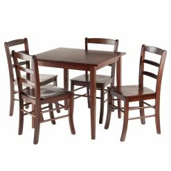 Brand new 🔔 Square Winsome Groveland 5-Piece Dining Set - Antique Walnut 🧨