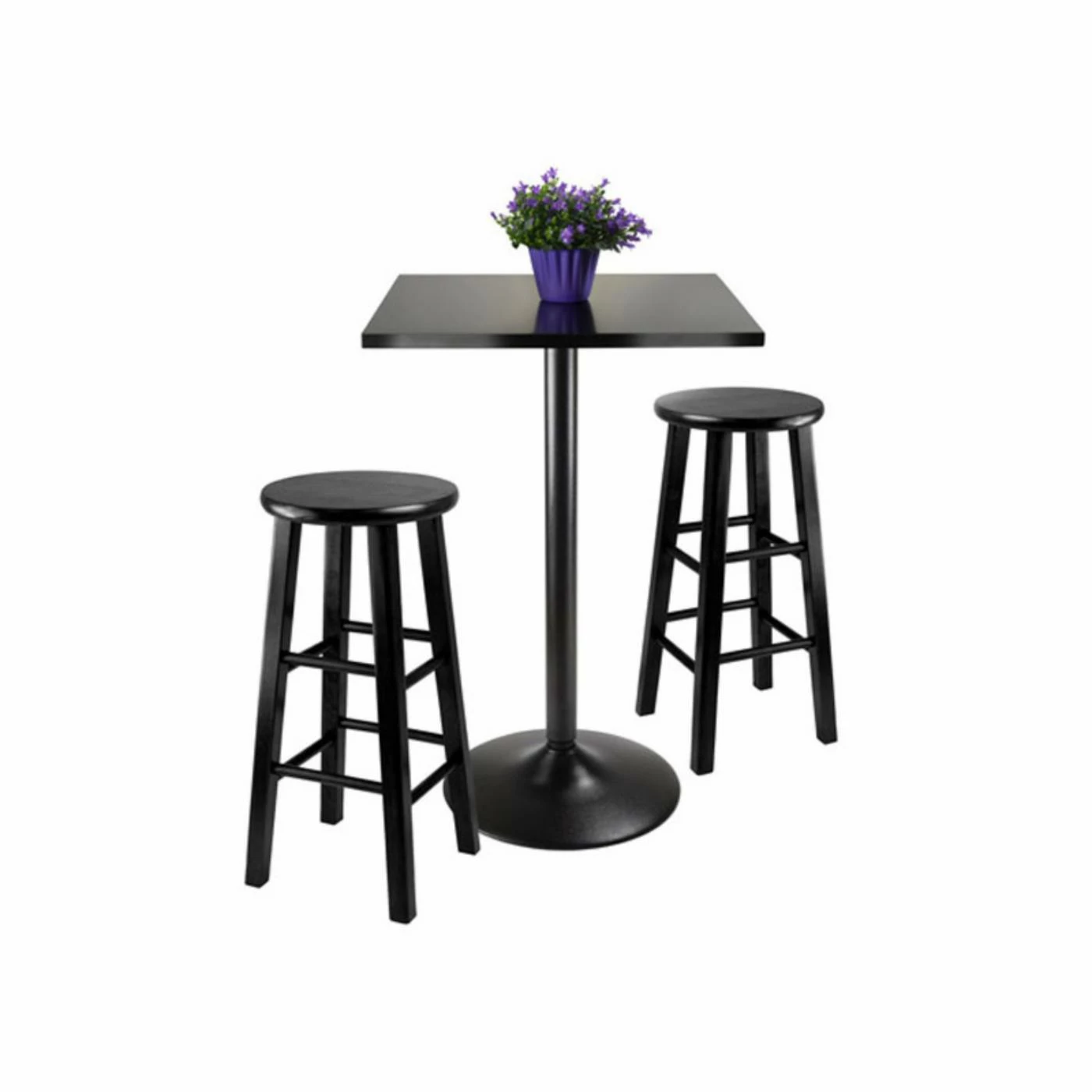 Top 10 🎁 Rectangle Winsome Obsidian Black 3 Piece Counter Height Dining Set With Stools 🥰 3 Top 10 🎁 Rectangle Winsome Obsidian Black 3 Piece Counter Height Dining Set With Stools 🥰