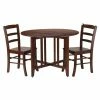 Discount ๐งจ Winsome Trading Alamo 3 Piece Round Dining Table Set With Ladder Back Chairs ๐ 2 Discount ๐งจ Winsome Trading Alamo 3 Piece Round Dining Table Set With Ladder Back Chairs ๐ -Kitchen Sales Store masterWI664