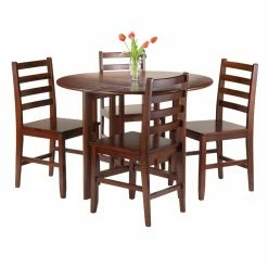 Best deal 🛒 Winsome Trading Alamo 5 Piece Round Dining Table Set 💯