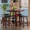 Best Pirce 😍 Square Winsome Orlando 5 Piece Counter Height Dining Table Set 😍 -Kitchen Sales Store masterWI751