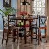 Outlet ๐งจ Square Winsome Orlando 5 Piece Counter Height Dining Table Set With V-Back Stools โจ 2 Outlet ๐งจ Square Winsome Orlando 5 Piece Counter Height Dining Table Set With V-Back Stools โจ -Kitchen Sales Store masterWI754