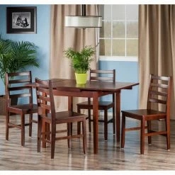 Kitchen Sales Store 14 Best reviews of 😍 Square Winsome Pulman 5 Piece Extension Dining Table Set With Ladderback Chairs 😍