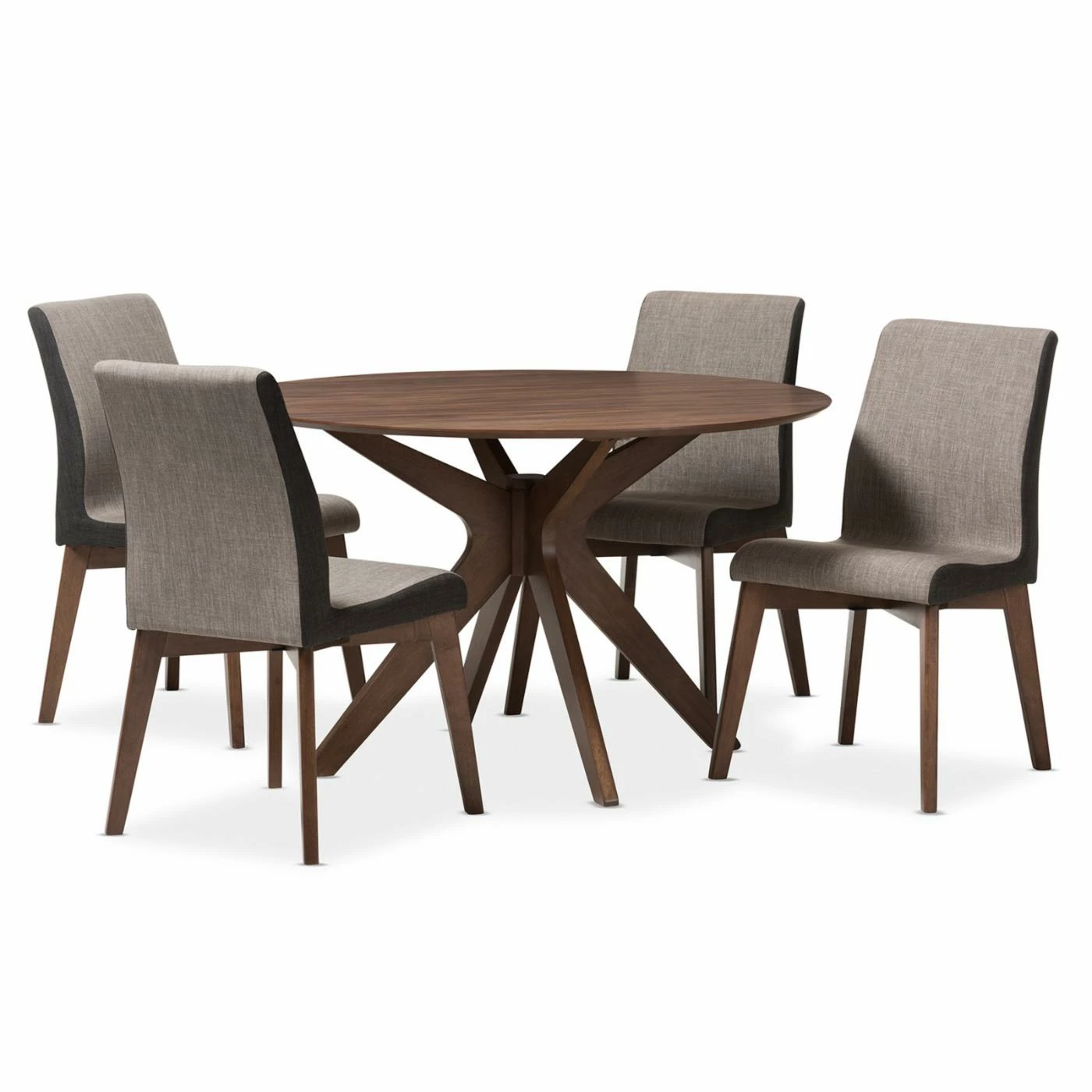 Coupon 😀 Round Baxton Studio Kimberly 5 Piece Dining Set 🌟 3 Coupon 😀 Round Baxton Studio Kimberly 5 Piece Dining Set 🌟