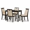 Wholesale 💯 Rectangle Baxton Studio Evelyn 5 Piece Rectangular Dining Set 🤩