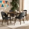 Flash Sale 🥰 Rectangle Baxton Studio Wesley Mid-Century Modern Fabric Upholstered 5 Piece Dining Set ✨ -Kitchen Sales Store masterWSI3797