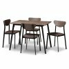 Best Pirce 🌟 Rectangle Baxton Studio Ornette 5 Piece Dining Table Set 🎁 -Kitchen Sales Store masterWSI3876