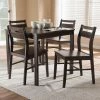 Buy ❤️ Square Baxton Studio Lovy 5 Piece Rectangular Dining Set ❤️ -Kitchen Sales Store masterWSI3941