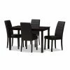 New 🤩 Rectangle Baxton Studio Lorelle 5 Piece Dining Table Set ⌛ -Kitchen Sales Store masterWSI3943