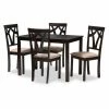 Wholesale 😍 Rectangle Baxton Studio Sylvia 5 Piece Contemporary Dining Set 🔔 -Kitchen Sales Store masterWSI4061