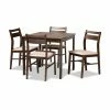 Best reviews of 😀 Square Baxton Studio Lovy 5 Piece Dining Set ❤️ -Kitchen Sales Store masterWSI4553