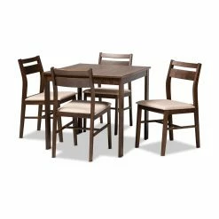 Best reviews of 😀 Square Baxton Studio Lovy 5 Piece Dining Set ❤️
