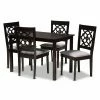 Promo 🥰 Rectangle Baxton Studio Renaud 5 Piece Dining Table Set ✨ -Kitchen Sales Store masterWSI4569