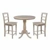 Flash Sale 🥰 Round International Concepts 3 Piece Counter Height Dining Set ⌛ -Kitchen Sales Store masterWWI1014