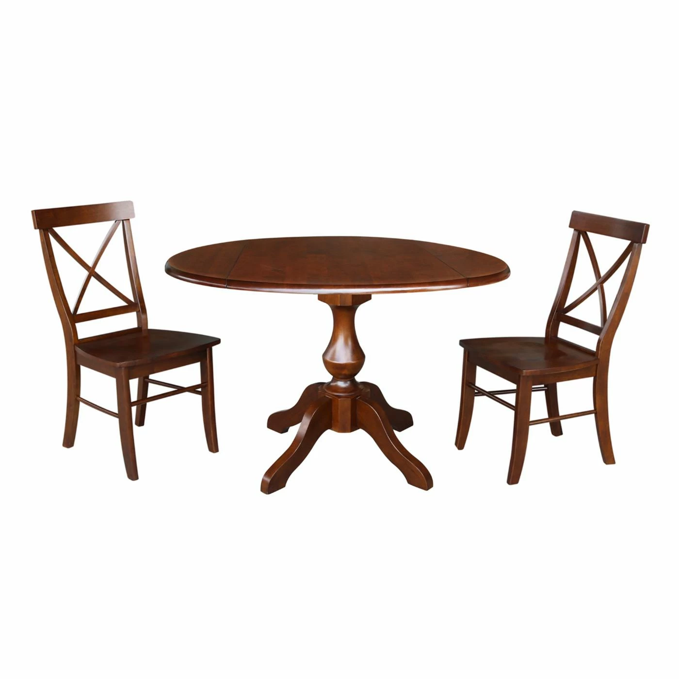 Budget ๐ International Concepts 3 Piece Round Dining Set With Drop Leaf ๐ฅฐ 3 Budget ๐ International Concepts 3 Piece Round Dining Set With Drop Leaf ๐ฅฐ