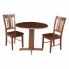 Cheapest 🥰 Round International Concepts 3 Piece Dining Table Set - Espresso ✔️ -Kitchen Sales Store masterWWI457