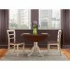 Best reviews of ❤️ Round International Concepts Dual Drop Leaf 3 Piece Dining Table Set With Madrid Chairs ✔️ -Kitchen Sales Store masterWWI626