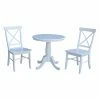 Coupon ๐ Round International Concepts 3 Piece Dining Set With X-Back Chairs ๐ 1 Coupon ๐ Round International Concepts 3 Piece Dining Set With X-Back Chairs ๐ -Kitchen Sales Store masterWWI759