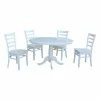 Top 10 ๐ International Concepts Round Extension 5 Piece Dining Set With Emily Chairs ๐ฏ 1 Top 10 ๐ International Concepts Round Extension 5 Piece Dining Set With Emily Chairs ๐ฏ -Kitchen Sales Store masterWWI789