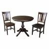 Discount 😉 Oval International Concepts 3 Piece Curved Base Dining Table Set With San Remo Chairs 😍 -Kitchen Sales Store masterWWI822