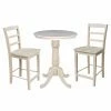 Cheapest π Round International Concepts 3 Piece Curved Pedestal Counter Height Dining Table With 2 Madrid Chairs π 2 Cheapest π Round International Concepts 3 Piece Curved Pedestal Counter Height Dining Table With 2 Madrid Chairs π -Kitchen Sales Store masterWWI863