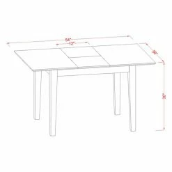 Deals 🧨 Rectangle East West Furniture Milan MLIP5 Five Piece Extension Dining Table Set 🔔 -Kitchen Sales Store scaleEASE1386