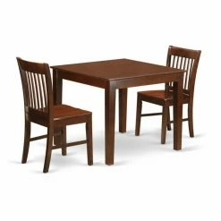 Best Sale 🛒 Square East West Furniture 3 Piece Slat Back Breakfast Nook Dining Table Set 👏 16 Best Sale 🛒 Square East West Furniture 3 Piece Slat Back Breakfast Nook Dining Table Set 👏 -Kitchen Sales Store scaleEASE645