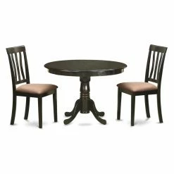 Wholesale 🎉 Round East West Furniture Hartland 3 Piece Splat Back Dining Table Set ❤️ 13 Wholesale 🎉 Round East West Furniture Hartland 3 Piece Splat Back Dining Table Set ❤️ -Kitchen Sales Store scaleEASE697