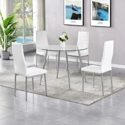 Best deal ❤️ Round Best Master Furniture Trina 5 Piece Modern Dinette Set - Black ⌛ 9 Best deal ❤️ Round Best Master Furniture Trina 5 Piece Modern Dinette Set - Black ⌛ -Kitchen Sales Store scaleFIRR320
